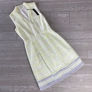 💜 NWT TAHARI White/Soft Citrus Sully Dress 4